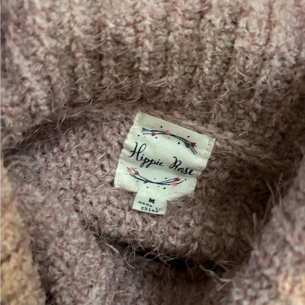 Hippie Rose Women's Turtleneck Sweater - Mauve - Picture 4 of 4